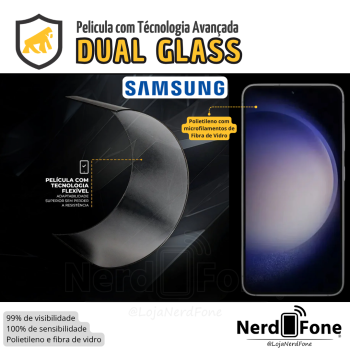 PELÍCULA GSHIELD DUAL GLASS; P/ SAMSUNG