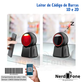 LEITOR DE CODIGO DE BARRAS 1D/2D/QR AUTOMÁTICO