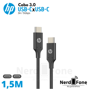 CABO USB-C 3.0 x USB-C 1.5M 3A HP