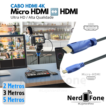 CABO MICRO HDMI 2.0 4K x HDMI PIX