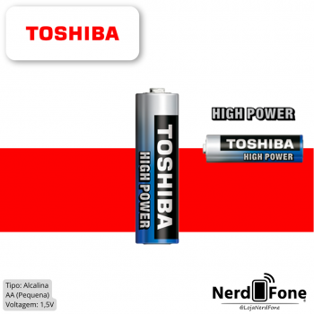 PILHA ALCALINA AA TOSHIBA; VENDA EM UNIDADE