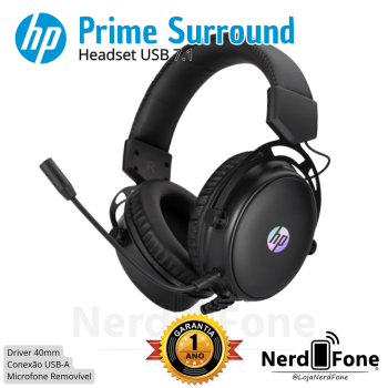 HEADSET GAMER 7.1 USB-A HP; DRIVER 40MM