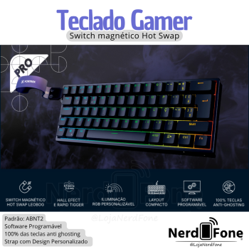 TECLADO GAMER MAGNÉTICO FK ORA PRO