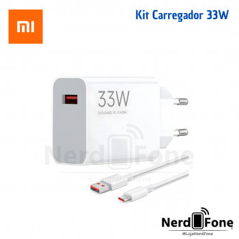 KIT CARREGADOR 33W XIAOMI