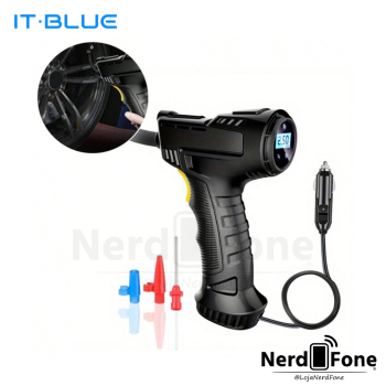 INFLADOR ELETRÔNICO PORTÁTIL IT-BLUE