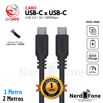 CABO PCYES USB-C 2.0 x USB-C 3A
