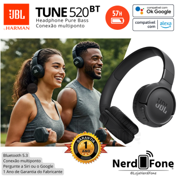 HEADPHONE JBL TUNE 520BT BLK;