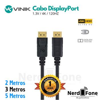 CABO DISPLAYPORT (DP) 1.3V 120HZ VINIK