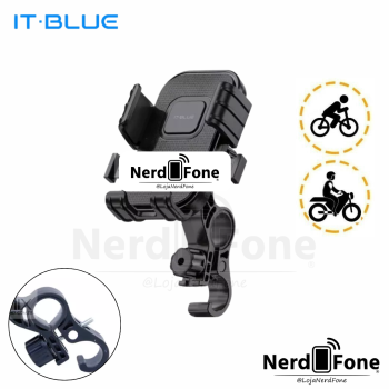 SUPORTE PARA BARRA MOTO E BICICLETA IT-BLUE