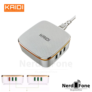FONTE CARREGADOR DE MESA C/ 6 USBs KAIDI