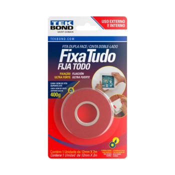 FITA ACRÍLICA USO EXTERNO FIXA TUDO 12MMX2M