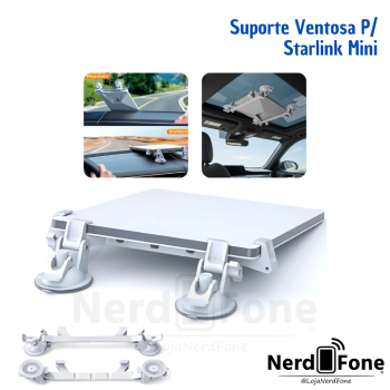 SUPORTE VENTOSA P/ STARLINK MINI
