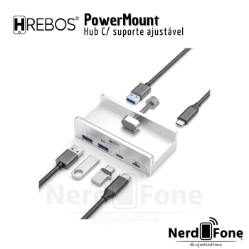 HUB USB DESKMOUNT HREBOS