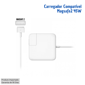 CARREGADOR MAGSAFE 2 45W; COMPATÍVEL P/ MACBOOK