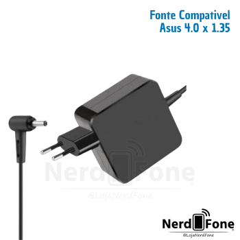 FONTE CARREGADOR NOTEBOOK 19Vx3.42A 4.0x1.35