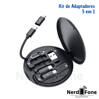 KIT DE ADAPTADORES ESTOJO OTG 5 EM 1 KNUP