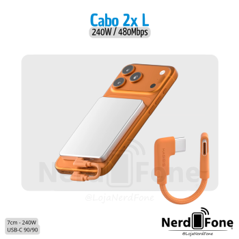CABO USB-C 240W 2x L 7cm HAGIBIS