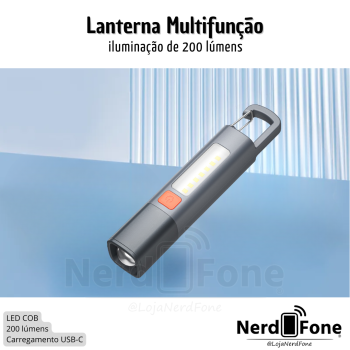 LANTERNA LED MULTIFUNÇÃO HR