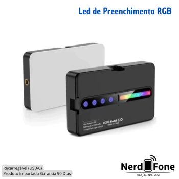 LUZ DE PREENCHIMENTO LED RGB