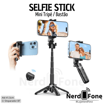 MINI QUADRIPÉ SELFIE STICK (BT) 415MM