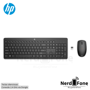 KIT TECLADO+MOUSE WIRELESS HP 230