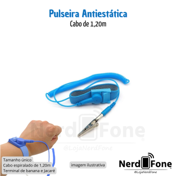 PULSEIRA ANTIESTÁTICA CABO 1.2M