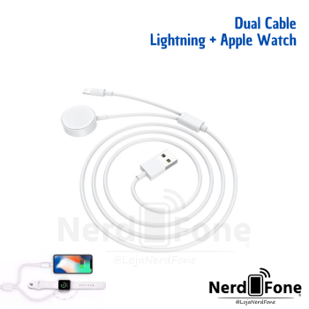 CABO USB 2 EM 1 (APPLE WATCH / IPHONE)