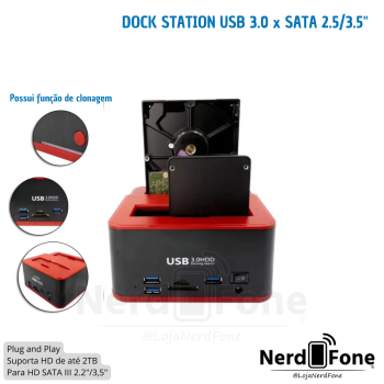 DOCK STATION USB 3.0 SATA 2.5/3.5“ KNUP