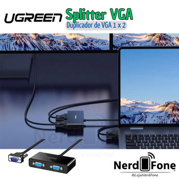 SPLITTER DUPLICADOR VGA 1 x 2 FHD UGREEN