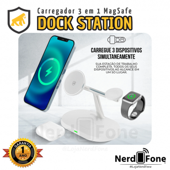 CARREGADOR WIRELESS DOCK 3 EM 1 GSHIELD