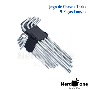 JOGO DE CHAVE TORX EXTRA LONGA