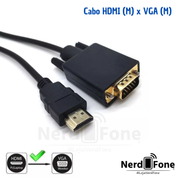 CABO HDMI (M) x VGA (M) 3M STANDARD