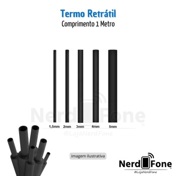 TUBO TERMO RETRÁTIL; COMPRIMENTO 1 METRO