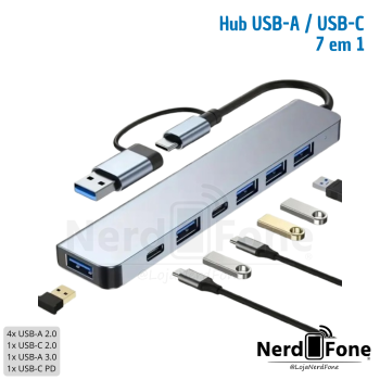 HUB USB-C 7 EM 1 KNUP
