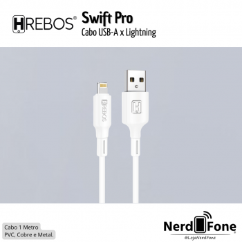 CABO USB-A x LIGHTNING 1M HREBOS