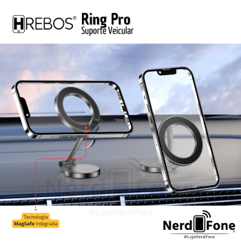 SUPORTE MAGSAFE VEICULAR; RING PRO HREBOS