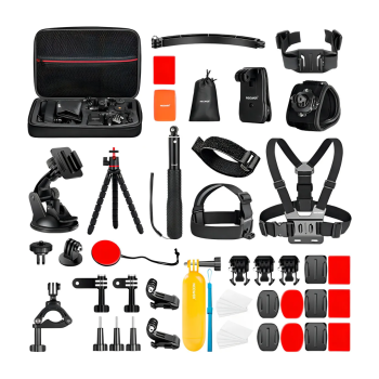 Kit de Acessórios 50 em 1 Neewer p/Câmera Ação Preto