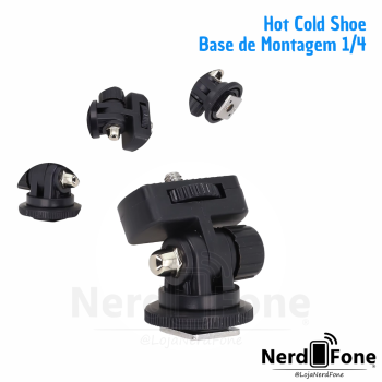 ADAPTADOR SAPATA COLD SHOE PLASTICA