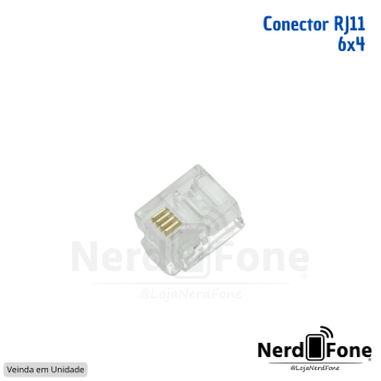 CONECTOR RJ11 6x4 / UNIDADE