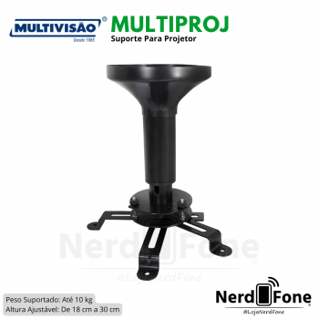SUPORTE P/ PROJETOR MULTIVISÃO PRETO