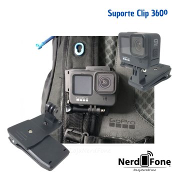 Suporte Clip 360º P/ Action Cam