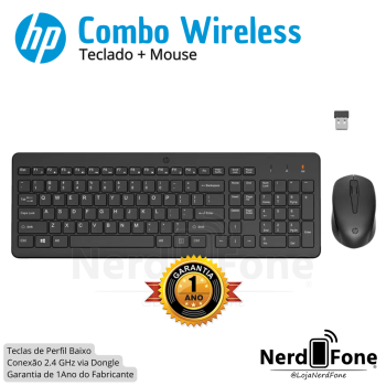 KIT TECLADO+MOUSE WIRELESS HP