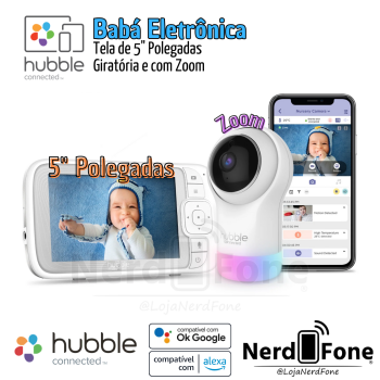 BABÁ ELETRÔNICA 5“ NURSERY PAL GLOW+ HUBBLE CONNECTED