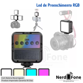 LED RECARREGÁVEL RGB 5600K