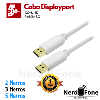 CABO DISPLAYPORT x DISPLAYPORT CHIPSCE 5+