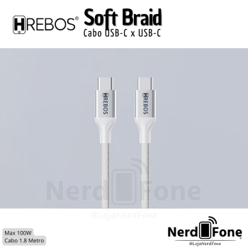 CABO USB-C x USB-C 100W 1.8M HREBOS