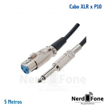 CABO MONO P10 x XLR 5M X-CELL