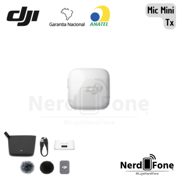 MICROFONE DJI MIC MINI; (1 TX BRANCO)