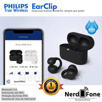 FONE TWS EAR CLIP BT 5.4 IPX4 PHILIPS / BK