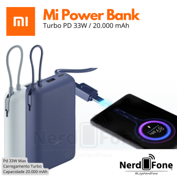 BATERIA PORTATIL 20.000MAH XIAOMI POWER BANK 33W